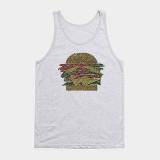 Double Cheese Hamburger Tank Top